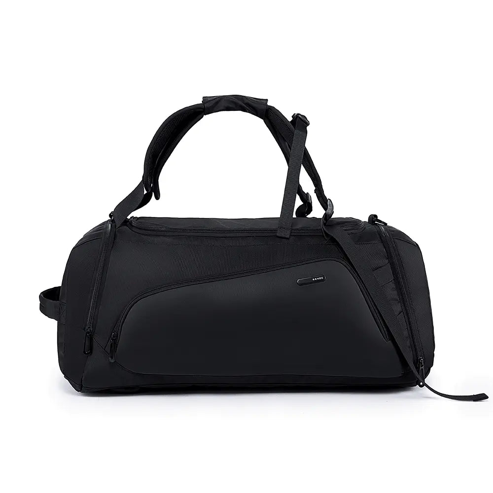 Bolsa de gimnasio y viaje The Big Deal de Bange, diseño elegante y espacioso en color negro.