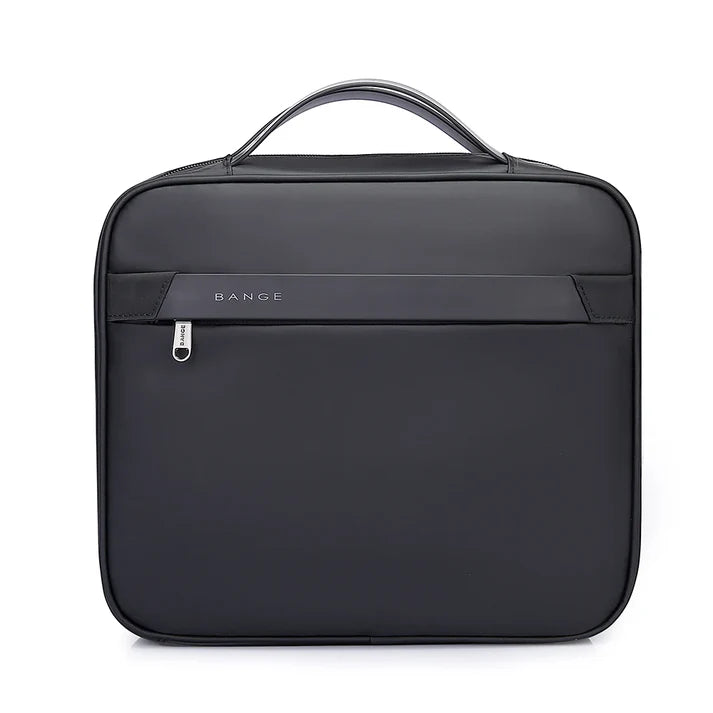 Neceser de viaje impermeable Bange CarryAll color negro – Diseño elegante y compacto para viajes y oficina

