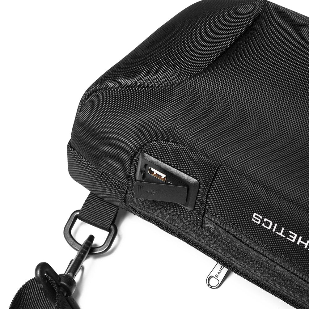 Puerto de carga USB integrado en el Safebag de Bange.