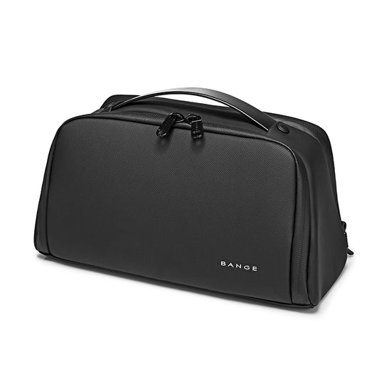 Neceser impermeable Bange The Doppkit en color negro, ideal para viajes con estilo y organización.

